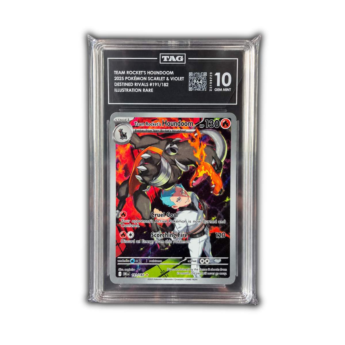 Team Rocket's Houndoom 191/182 - GEM MINT TAG 10 #964